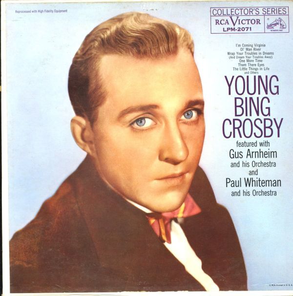 59年 US盤LP！盤良好！ニッパー犬ラベル MONO盤 Bing Crosby / Young Bing Crosby 55年作【RCA Victor / LPM-2071】ビング・クロスビー_画像1
