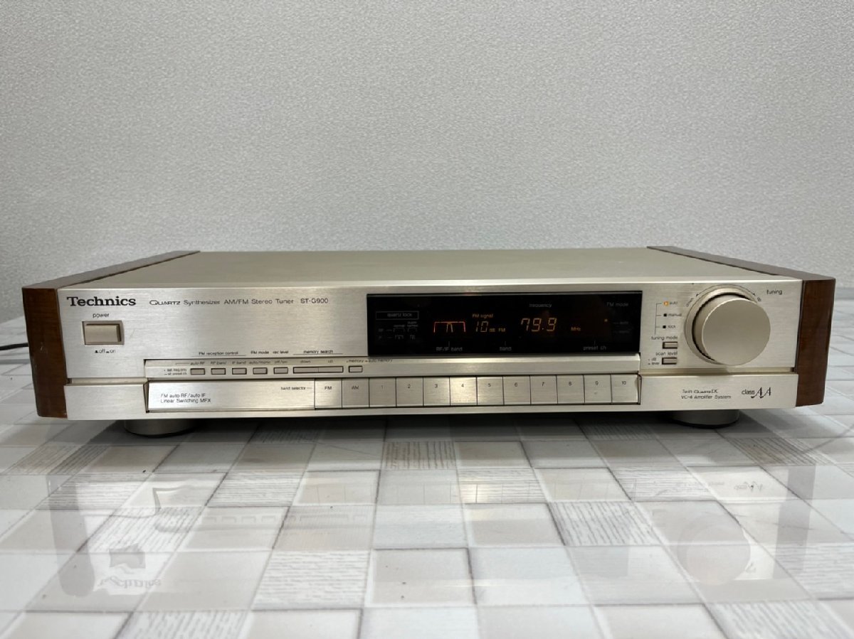 △1544　現状品　オーディオ機器　AM/FMステレオチューナー　Technics　ST-G900　テクニクス　通電OK_画像1