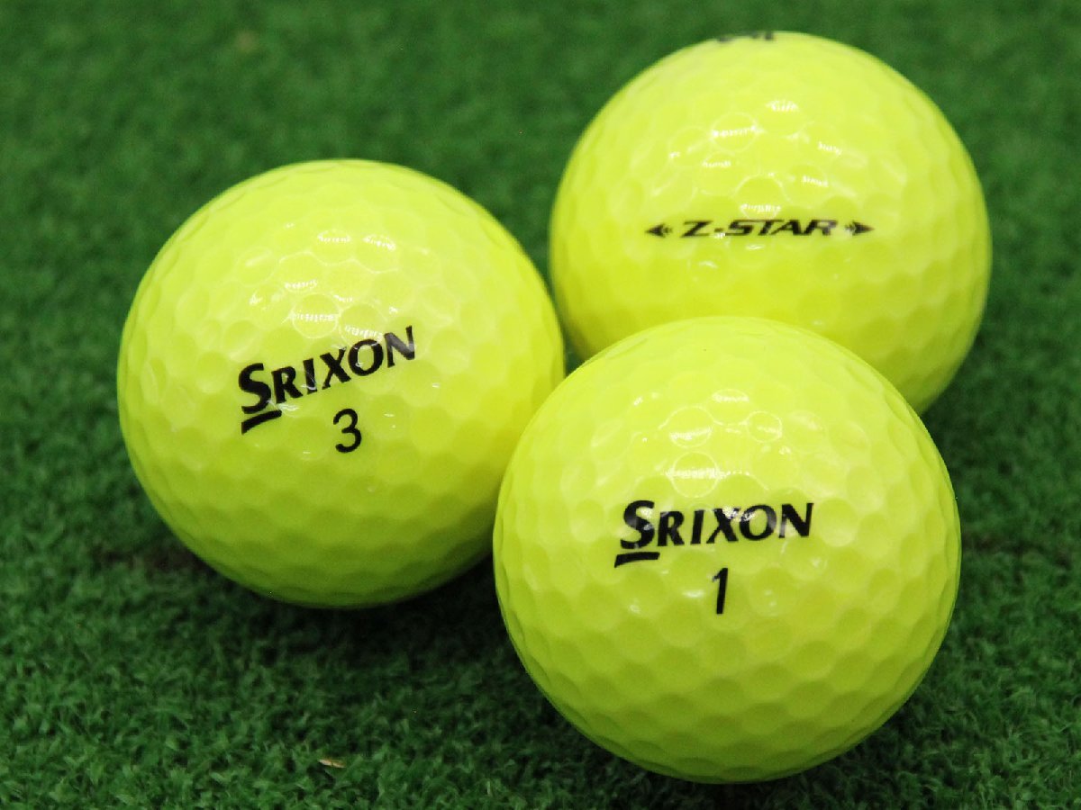 ABランク スリクソン SRIXON Z-STAR プレミアムパッションイエロー 2021年モデル 30個 球手箱 ロストボール_画像1