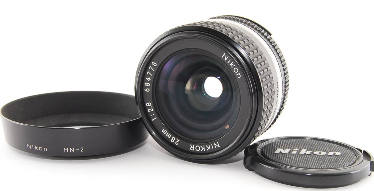 ☆美品☆ Nikon ニコン Ai-S NIKKOR 28mm F2.8 フード付き #2362 www