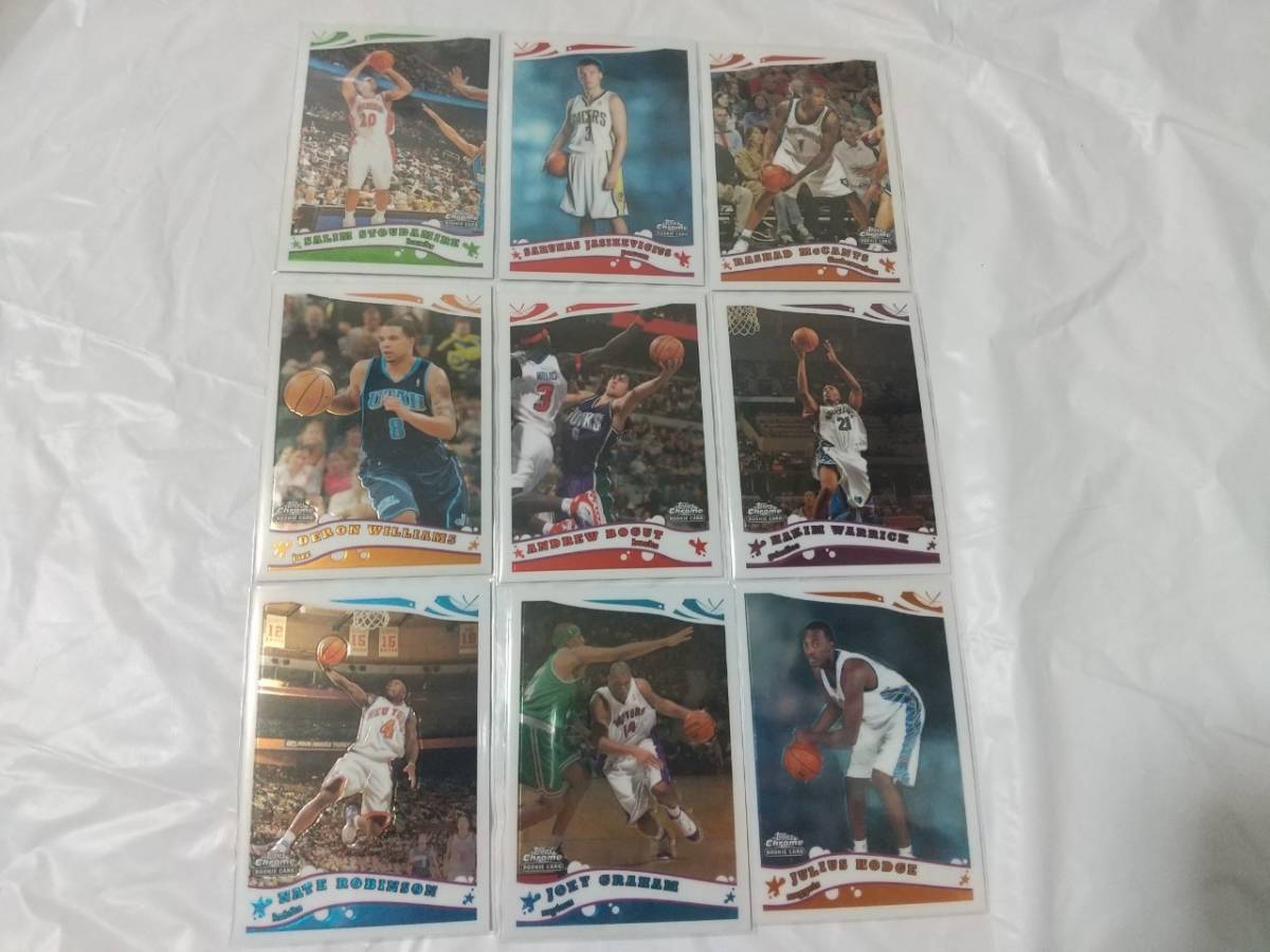 05-06 Topps Chrome Rookie Card Deron Williams #200 Andrew Bogut #210 Nate Robinson #193 他 9枚 NBA RC ルーキーカード_画像1