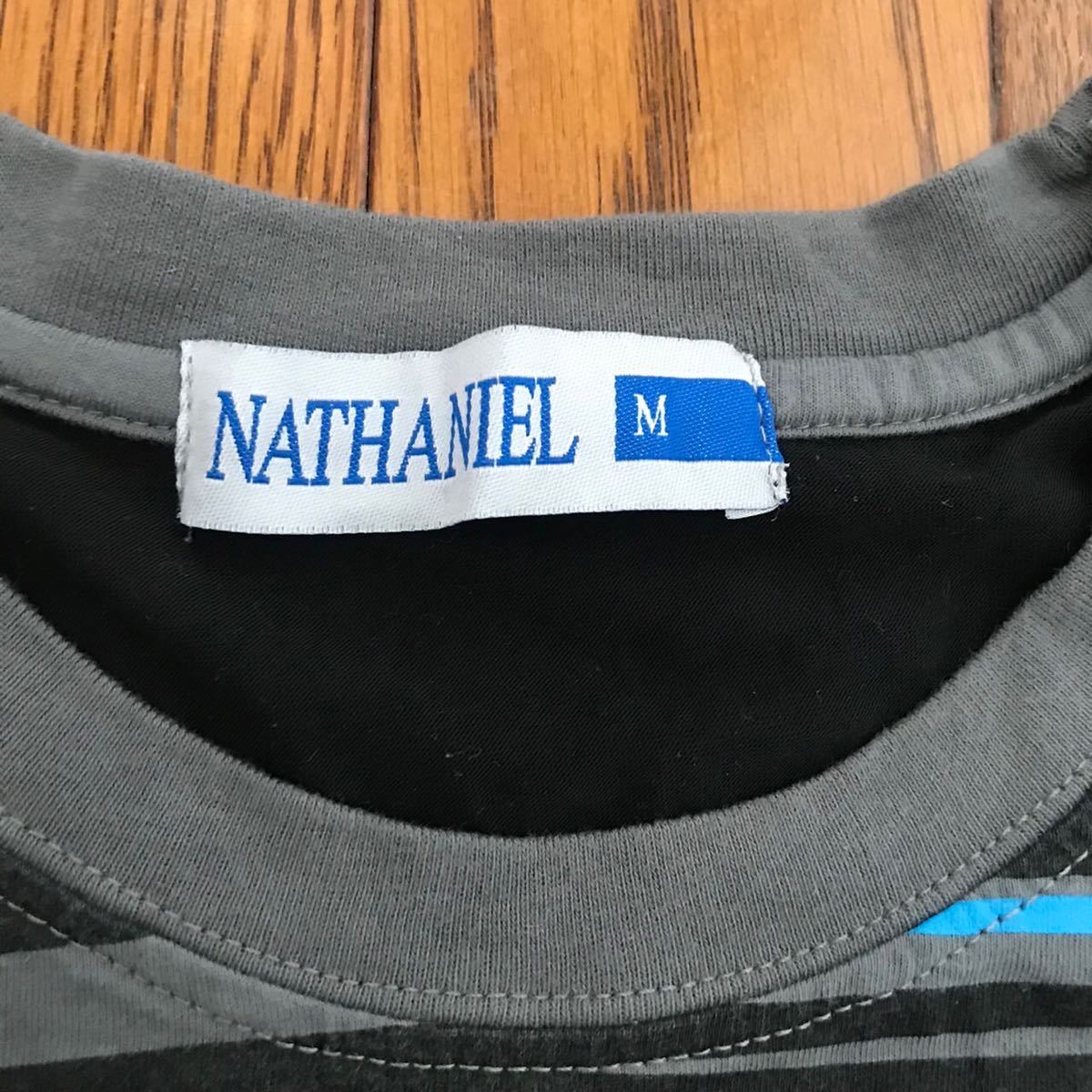 nathaniel ボーダー Tシャツ お兄 ストリート アメカジ サーフ　3〜4回着用 サイズM