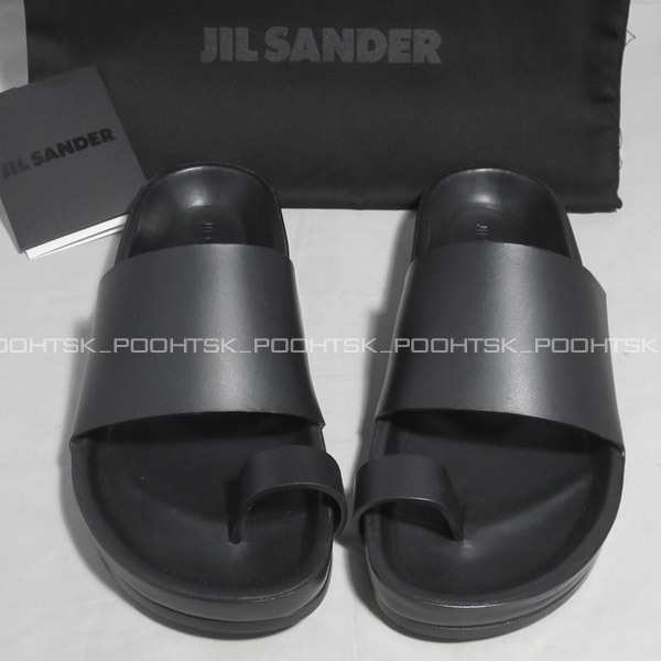 満点の ジルサンダーJIL SANDER 2020SS レザー トゥストラップ