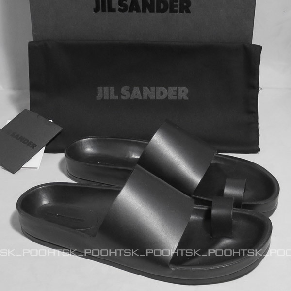 満点の ジルサンダーJIL SANDER 2020SS レザー トゥストラップ