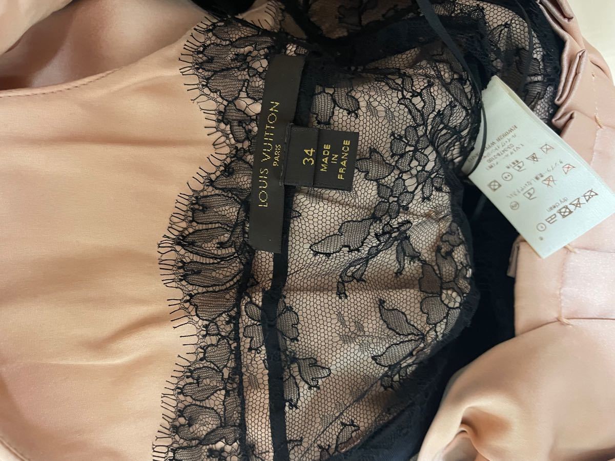 LV 美品　Louis Vuitton dress 34 ルイヴィトン　フォーマルドレス シルク100