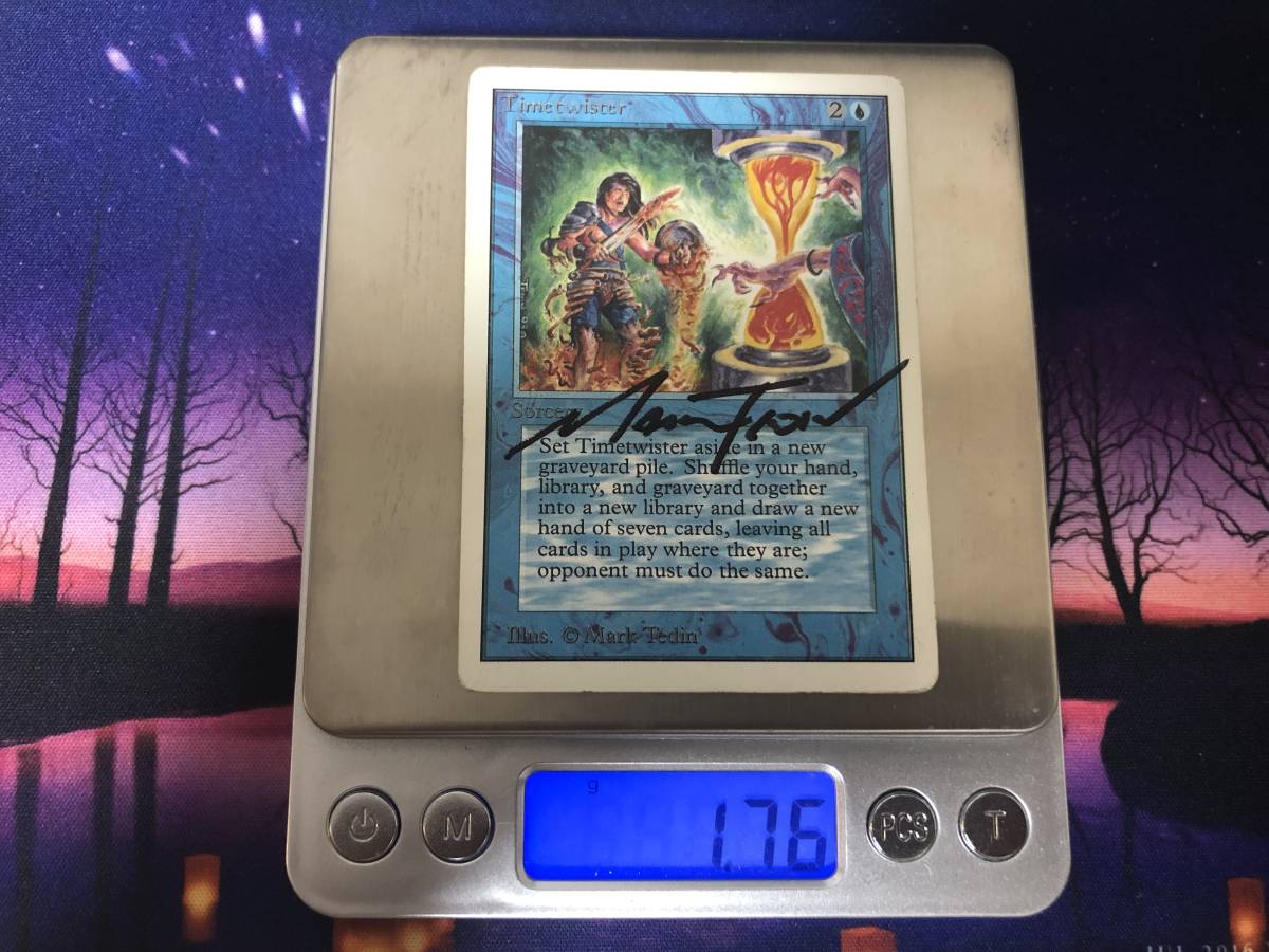 MTG/Timetwister/UN/希少/サイン - 青 MTG/Timetwister/UN/希少/サイン - 青