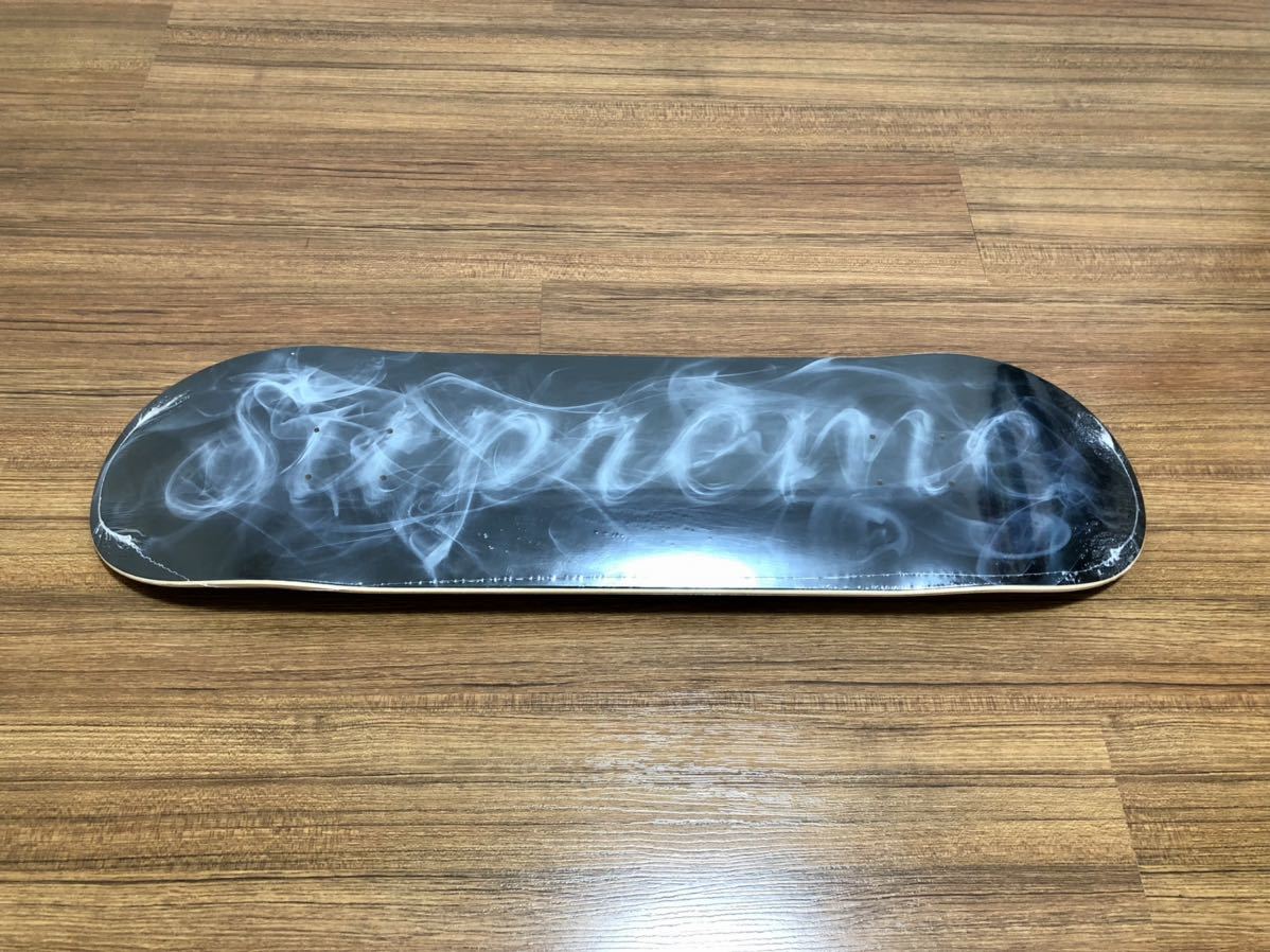 【新品 黒 Smoke Skateboard】 supreme スモーク 煙 煙草 スケートボード スケボー deck デッキ 板 urs fischer damien hirst box logo