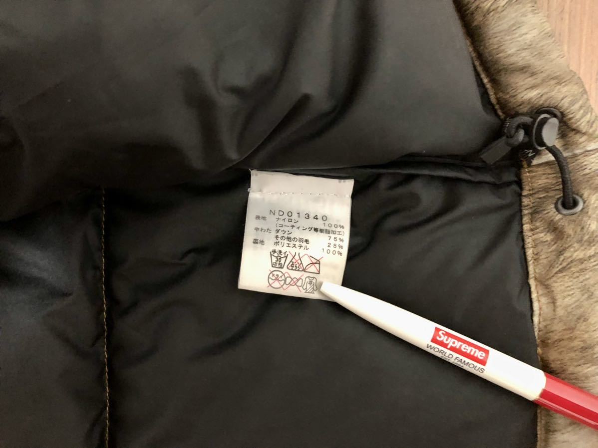 国内正規 【美品 ファーM The North Face Supreme Fur Print 国内正規 【美品 ファーM The North Face Supreme Fur Print