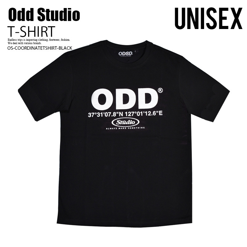 ■新品■ODD STUDIO オッドスタジオ COORDINATE T-SHIRT コーディネート Tシャツ■(M)■半袖T トップス■ブラック■COORDINATETSHIRT