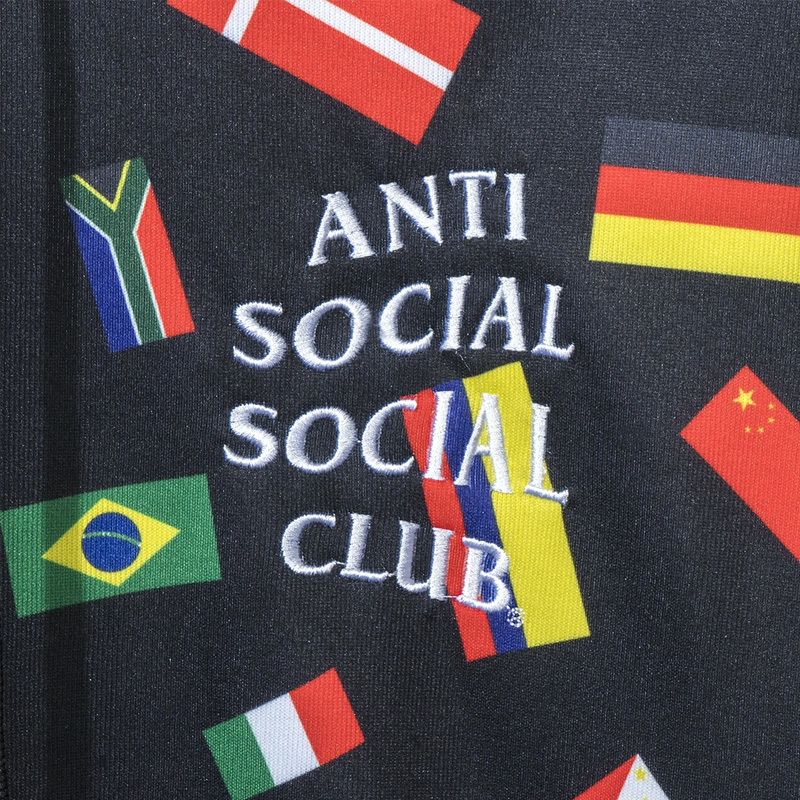 ■新品■ANTI SOCIAL SOCIAL CLUB ORLANDO ALL OVER FLAG HOODIE オーランド オール オーバー フラッグ フーディー■ブラック■MENS(S)_画像4