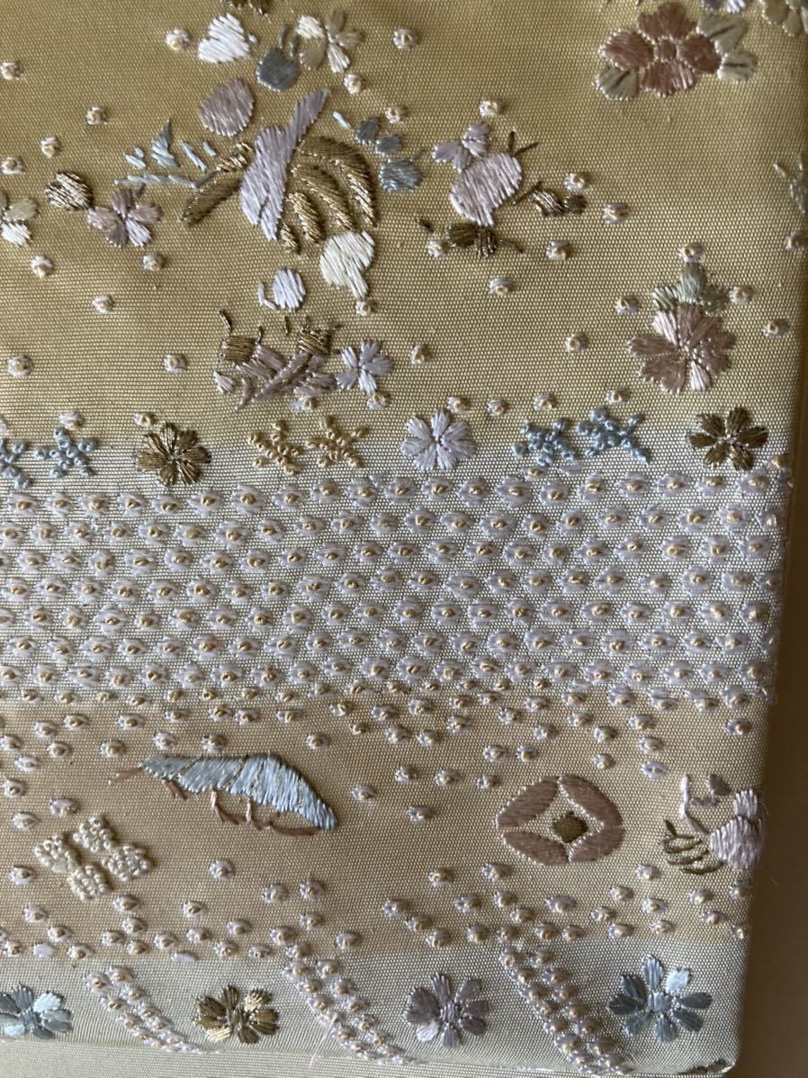 ☆ 金銀引箔、相良刺繍袋帯 ☆ | www.avredentor.com.br
