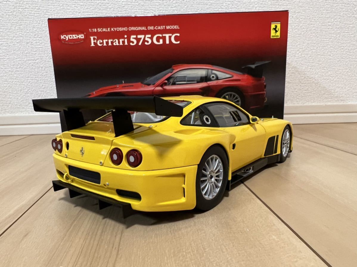 未展示品 京商 1/18 フェラーリ 575GTC イエロー-