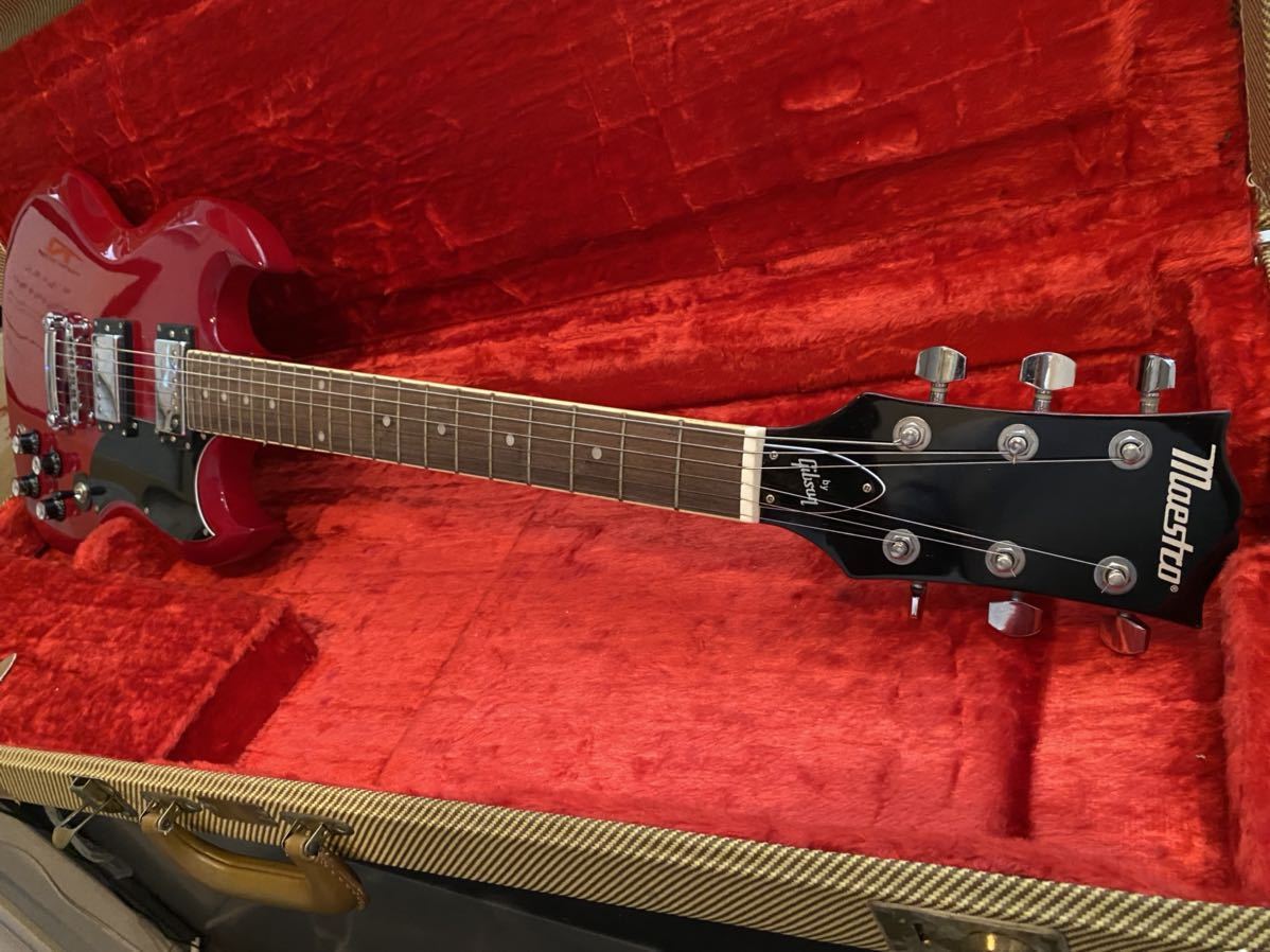 レア 生産終了マエストロSG maestro by GIBSON チェリーSG ソフト