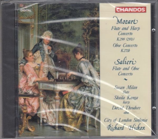 [CD/Chandos]モーツァルト:フルートとハープのための協奏曲ハ長調K.299他/S.ミラン(fl)&S.カンガ(hp)&R.ヒコックス&ロンドン市シンフォニア_画像1