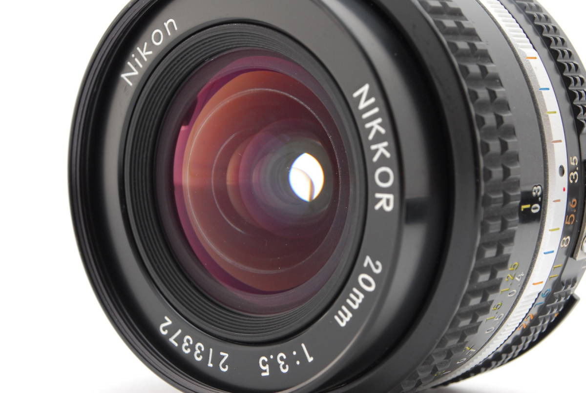 国産格安】 Nikon - Nikon ニコン Ai-s Nikkor 20mm f/3.5 AIS 広角の