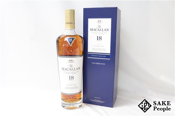 有名ブランド ダブルカスク マッカラン 18年 箱付き MACALLAN ウイスキー