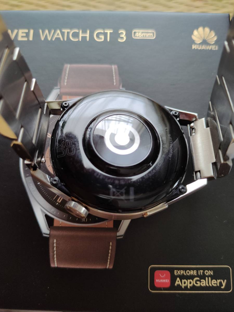 HUAWEI WATCH GT3 46mm スマートウォッチ ブラウンレザーモデル 純正