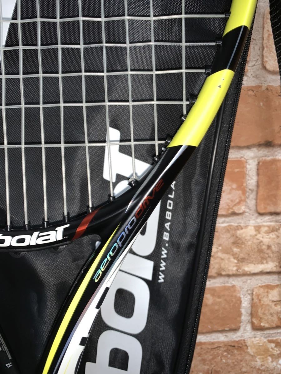 【美品】バボラ Babolat テニスラケットアエロプロドライブ ケース付き_画像3