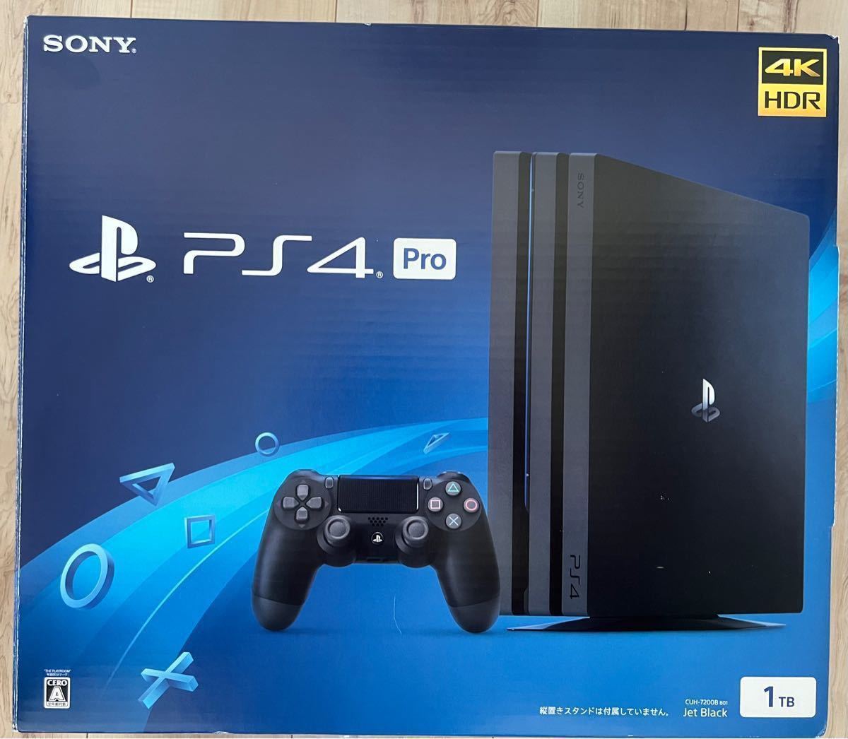 【PS4 Pro】PlayStation4 Pro ジェット・ブラック 1TB CUH-7200BB01