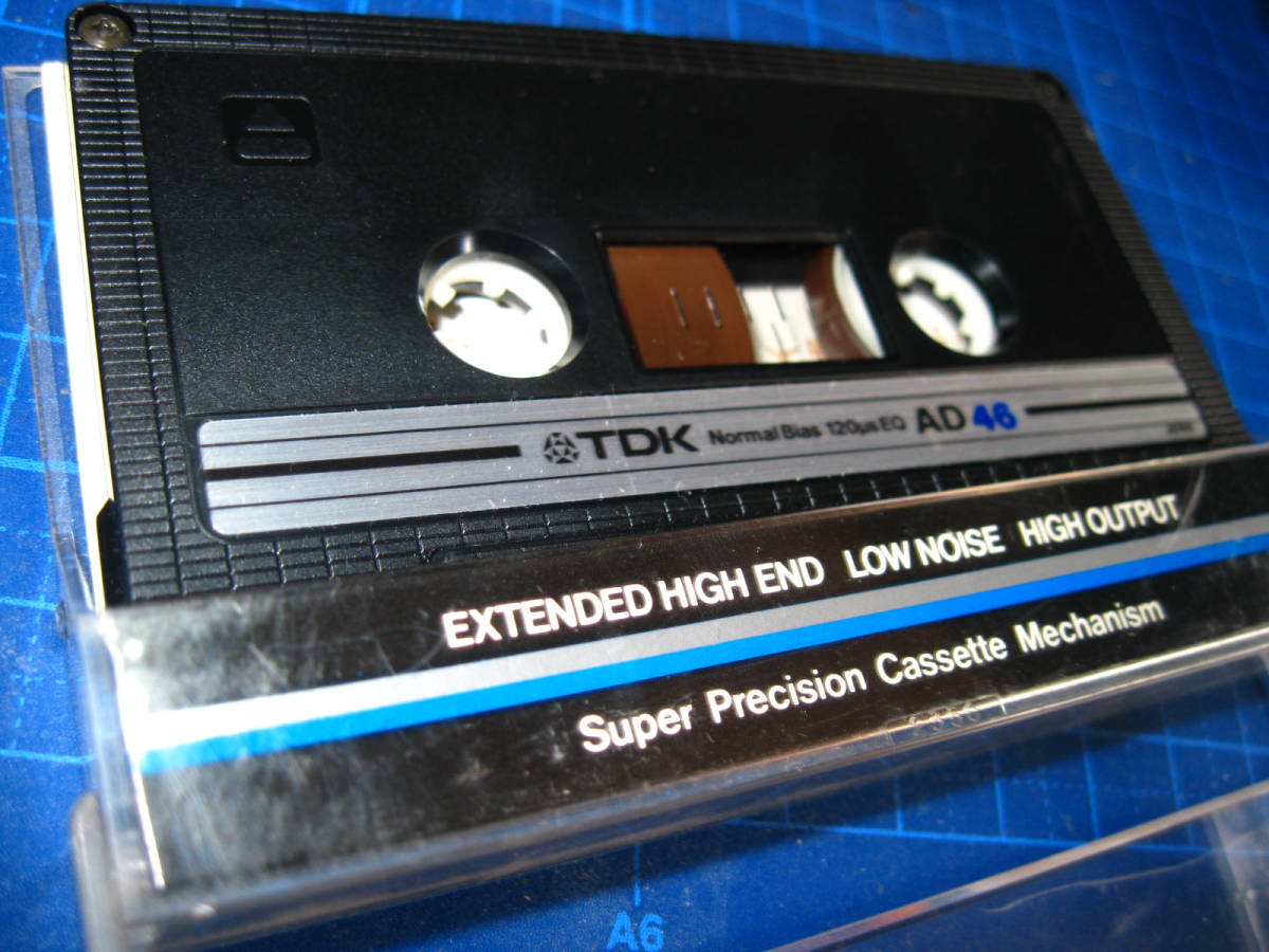 変更　使用済み　中古　 カセットテープ　TDK　AD46　Type1　ノーマル　46分 1本 爪あり　No.9957_画像1