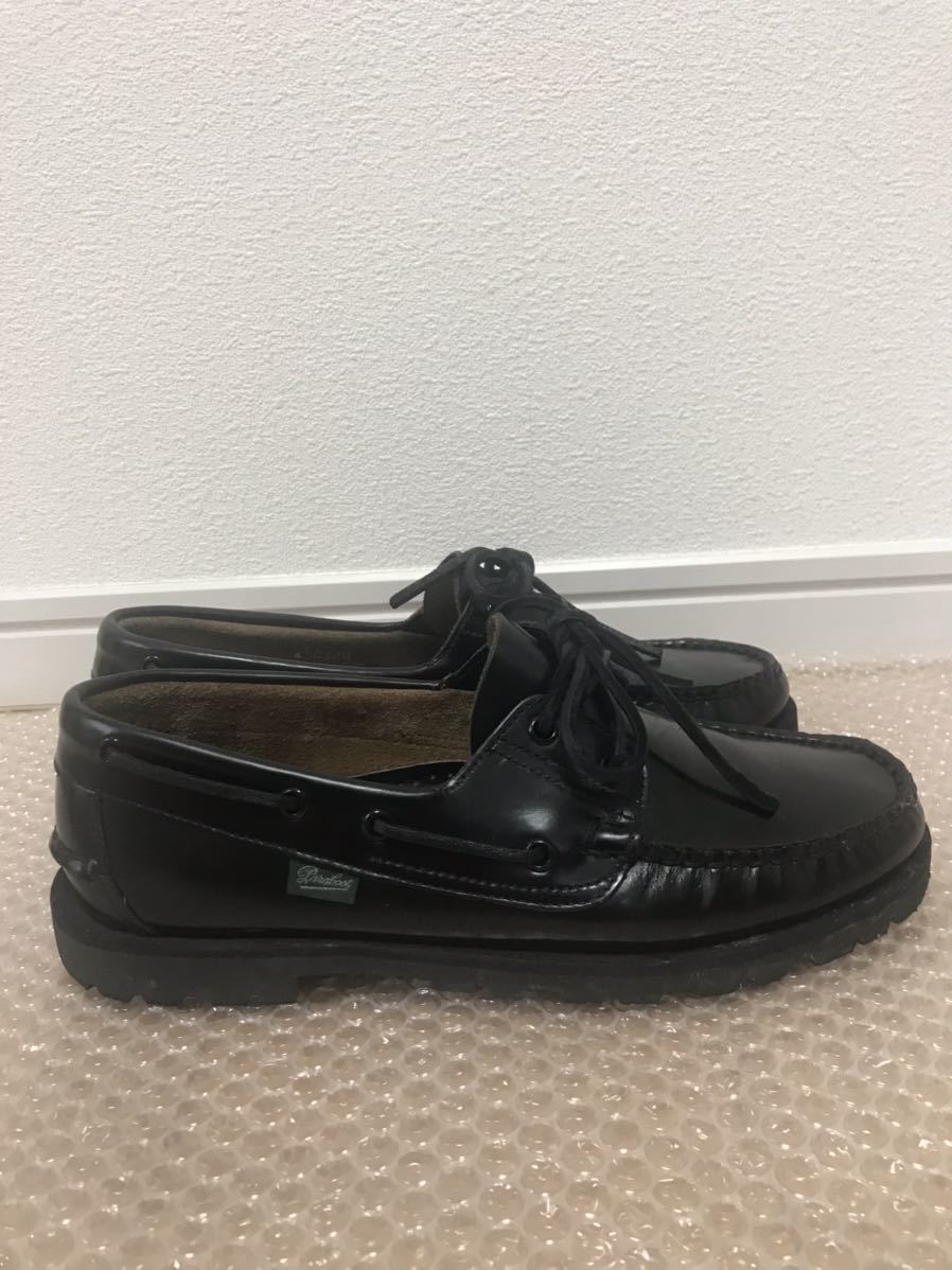 美品 PARABOOT MALO パラブーツ マロ ブラック デッキシューズ