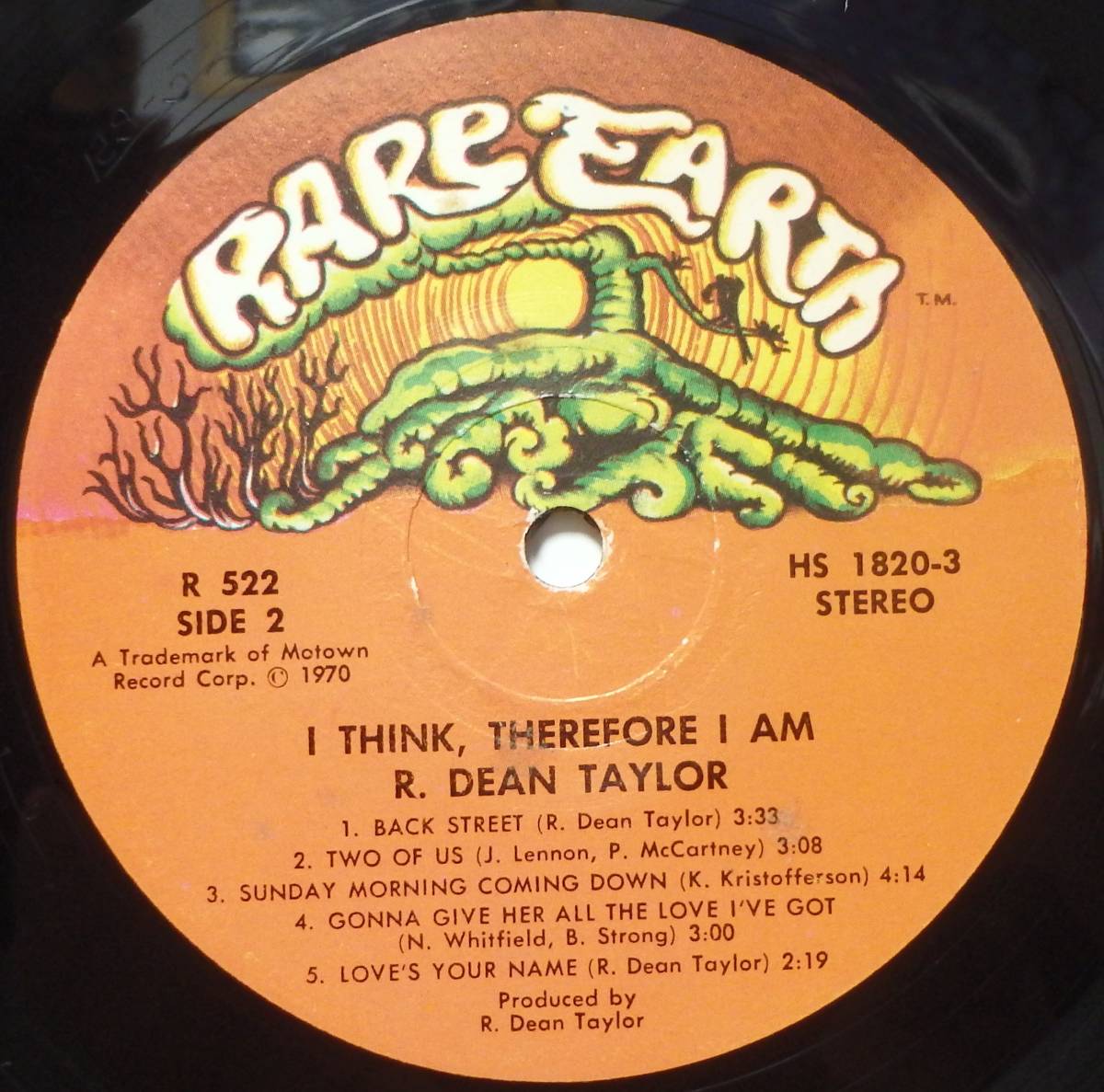 【SW448】R. DEAN TAYLOR 「I Think Therefore I Am」, ’70 US Original　★SSW/ポップ・ロック_画像5