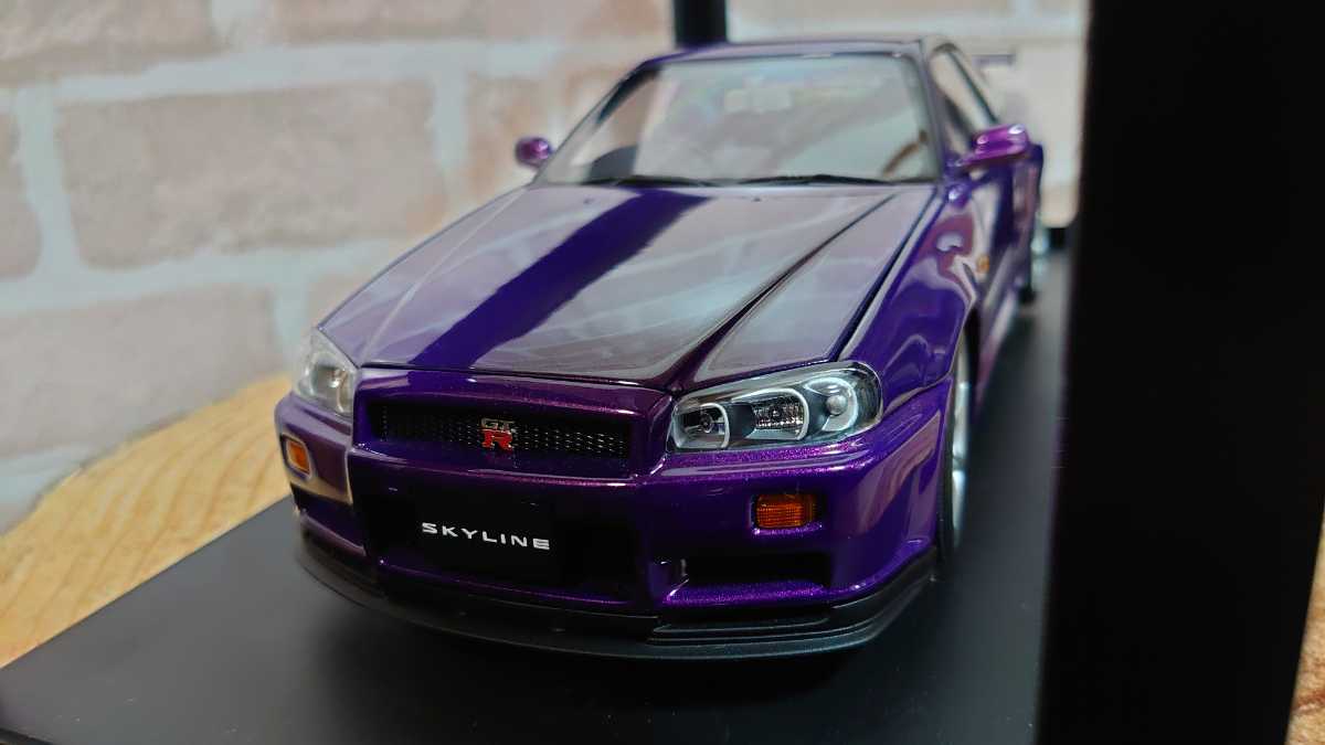 Aa オートアート 1/18 日産 スカイライン GT-R R34 V-SPEC