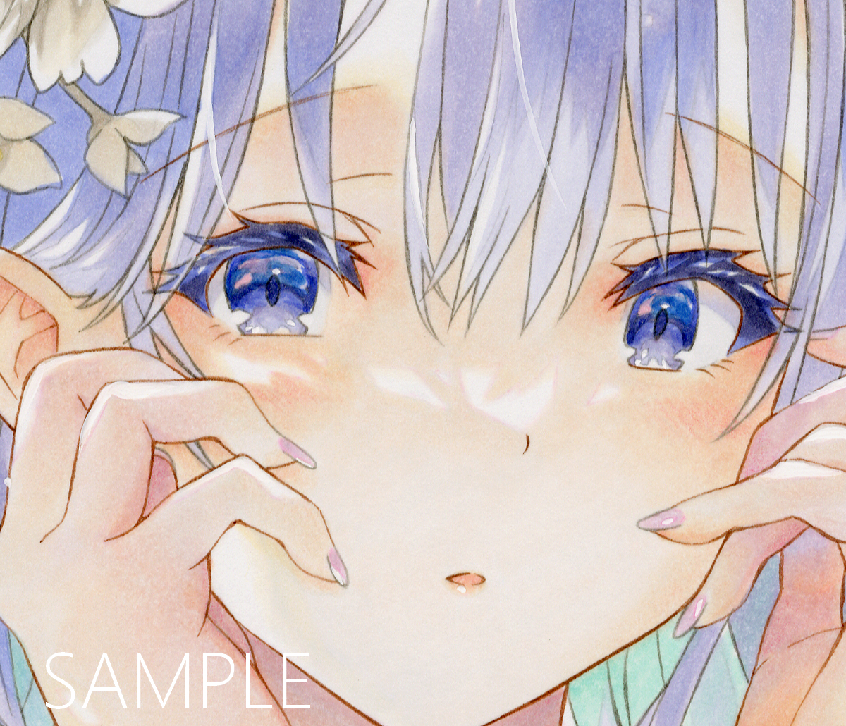 Yahoo!オークション - moco 手描きイラスト 「秋桜少女 Yahoo!オークション - moco 手描きイラスト 「秋桜少女