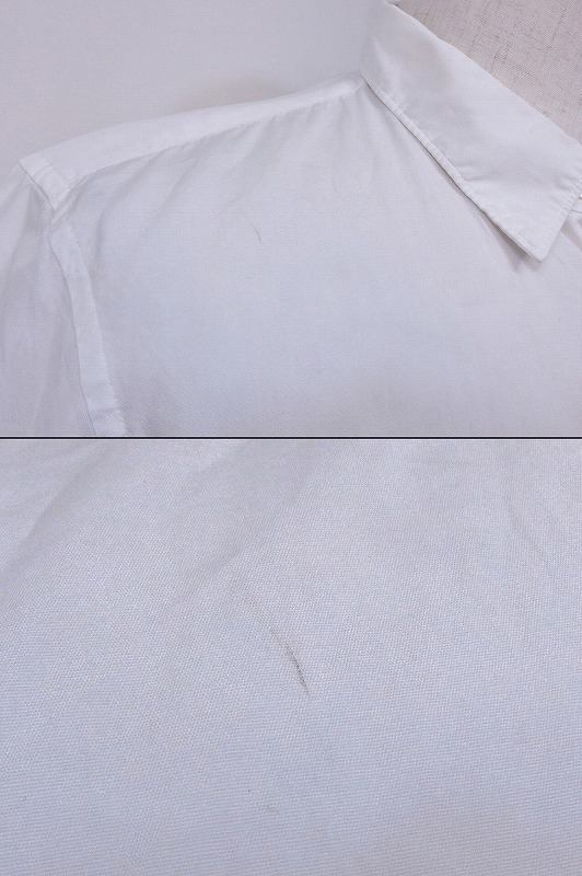 COMME des GARCONS HOMME PLUS コムデギャルソン オムプリュス 半袖　コットンシャツ メンズ ホワイト_画像3