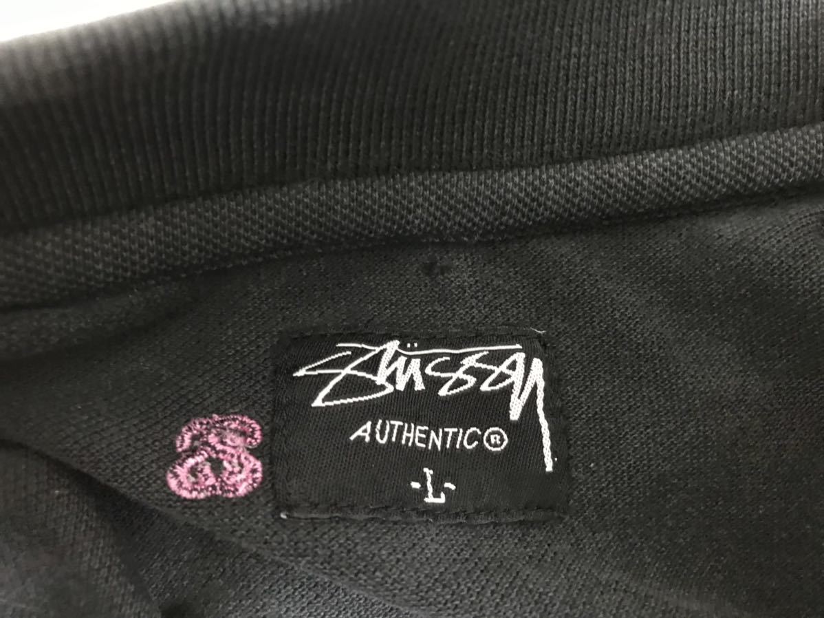 本物ステューシーSTUSSYコットンロゴ刺繍柄半袖ポロシャツメンズ 本物ステューシーSTUSSYコットンロゴ刺繍柄半袖ポロシャツメンズ