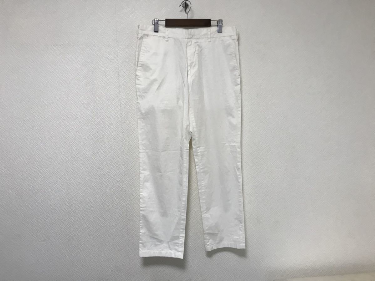 本物カルバンクラインck Calvin Kleinコットンストレッチスラックスパンツメンズミリタリーアメカジサーフ白ホワイト30_画像1