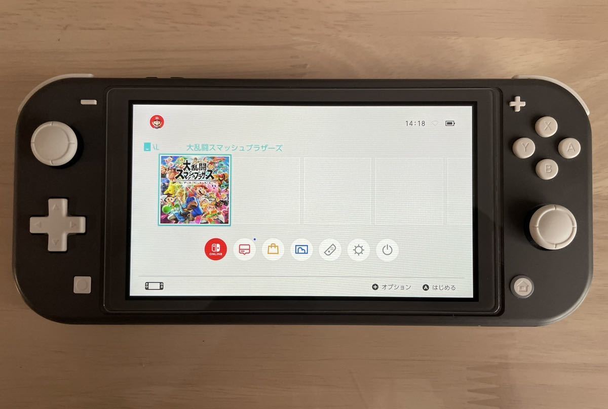 【美品】Nintendo Switch Lite グレー 充電ケーブル付き