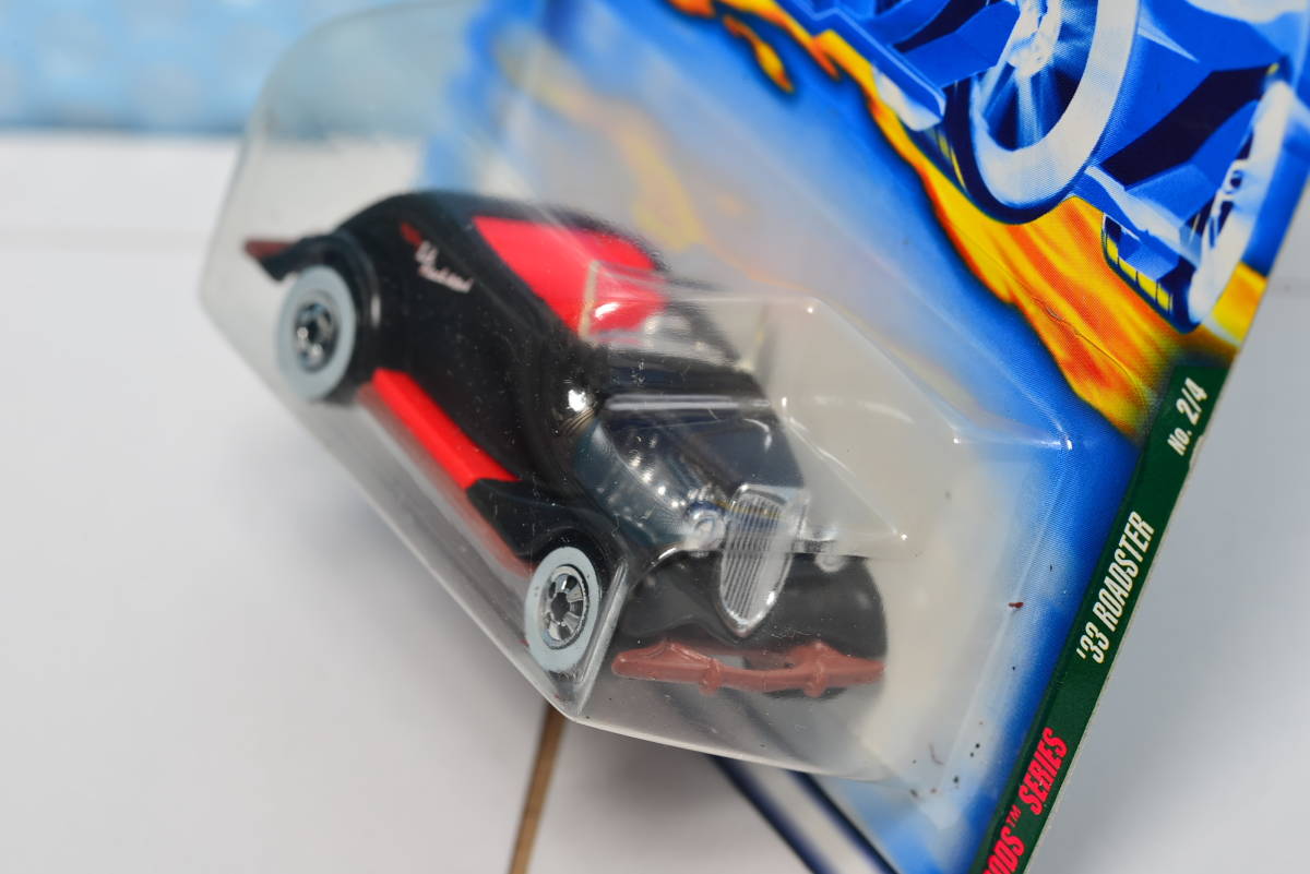 ★　未開封　マテル　ホットウィール（HotWheels)　2001年　RAT RODS SERIES　'33　ロードスター　2/4　#058　ミニカー_画像3