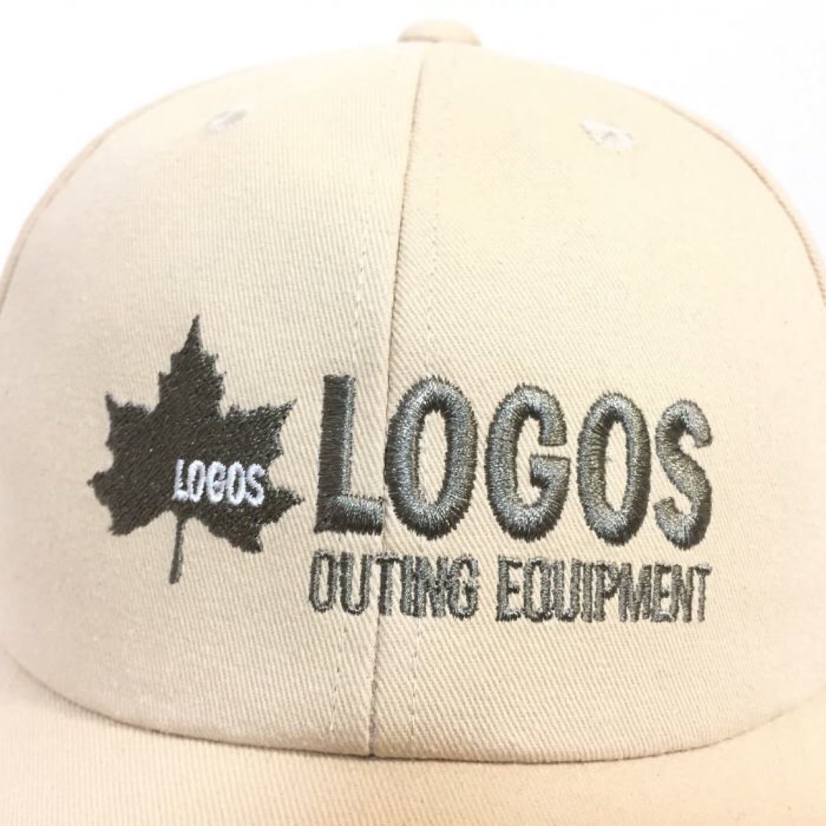 SALE 新品 正規 LOGOS ロゴス ロゴ刺繍 オーセンティック シックスパネルキャップ 帽子 ユニセックス 吸汗速乾 BEG