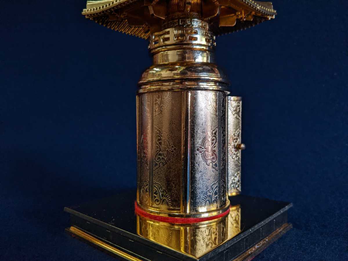 仏教美術 多宝塔 金鍍金 金属製 舎利塔 高23cm 重1.2Kg 黄金 仏具 仏教美術 多宝塔 金鍍金 金属製 舎利塔 高23cm 重1.2Kg 黄金 仏具