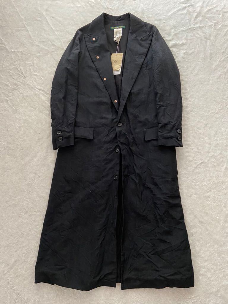 Paul Harnden sizeS handmade in England M Long coat Black 黒 ポール