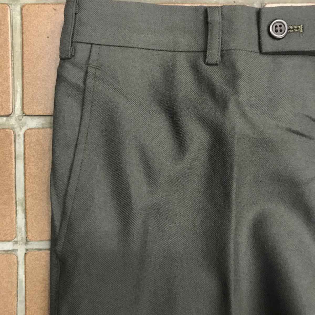[ новый товар ]Pierre Cardin/ не использовался супер-скидка / мужской слаксы Golf брюки / талия 88/ зеленый серия spinachi зеленый / сделано в Японии * шерсть 100%no- tuck 