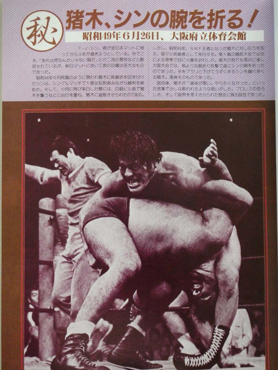 新日本プロレス・パンフレット　1984年ビッグ・ファイト・シリーズ第2弾　アントニオ猪木、藤波辰巳、坂口征ニ、長州力、藤原喜明、木村健_画像6