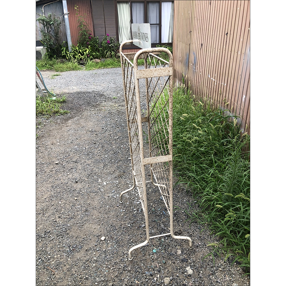 [ Vintage iron wine rack stand ] inspection : car Be Schic gardening furniture retro Vintage display pcs signboard 