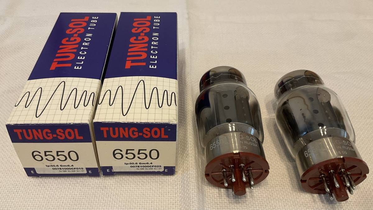TUNG SOL 6550 マッチクワッド 真空管 4本 1組 新品購入 未使用品