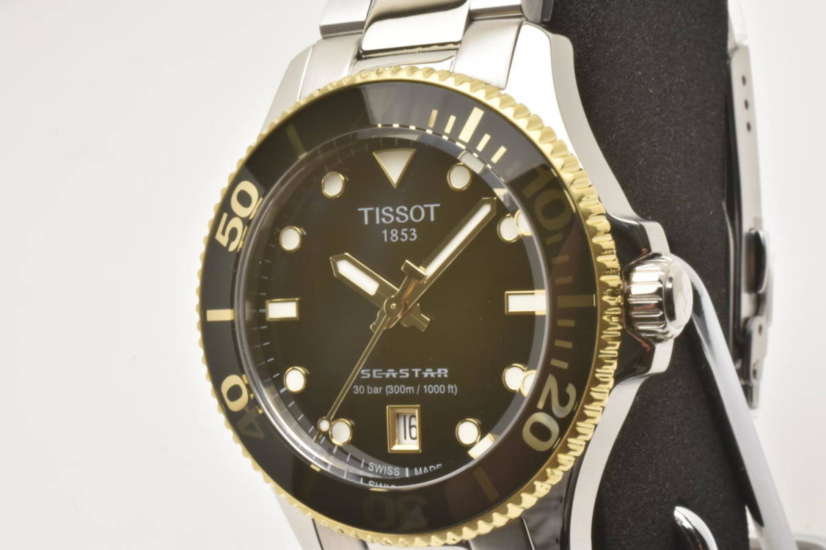 ★新品・正規輸入品！TISSOT ティソ SEASTAR 1000 シースター1000 T120.210.21.051.00 ブラック★_画像1