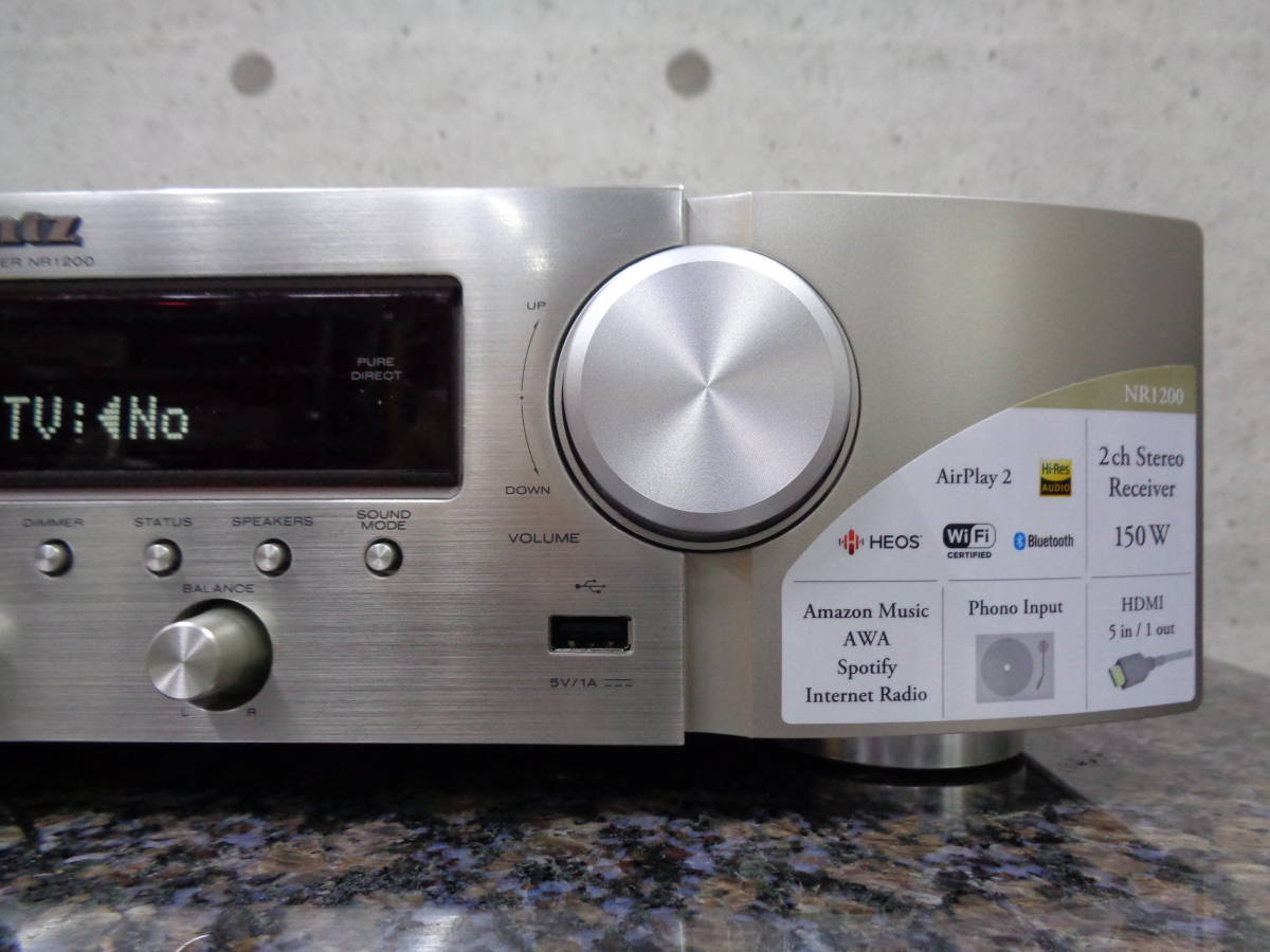 極美品 2022年製】marantz ネットワークオーディオレシーバー NR1200