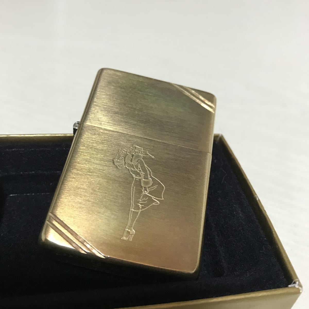 ZIPPO ジッポ windy ウィンディ 1937レプリカ ソリッドブラス solid