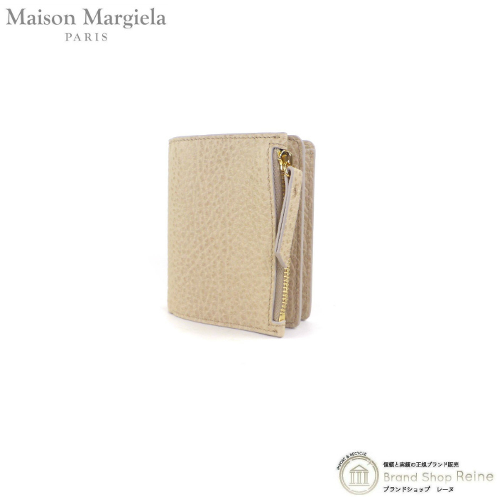 名入れ無料】 Margiela） （Maison マルジェラ メゾン レザー ベージュ