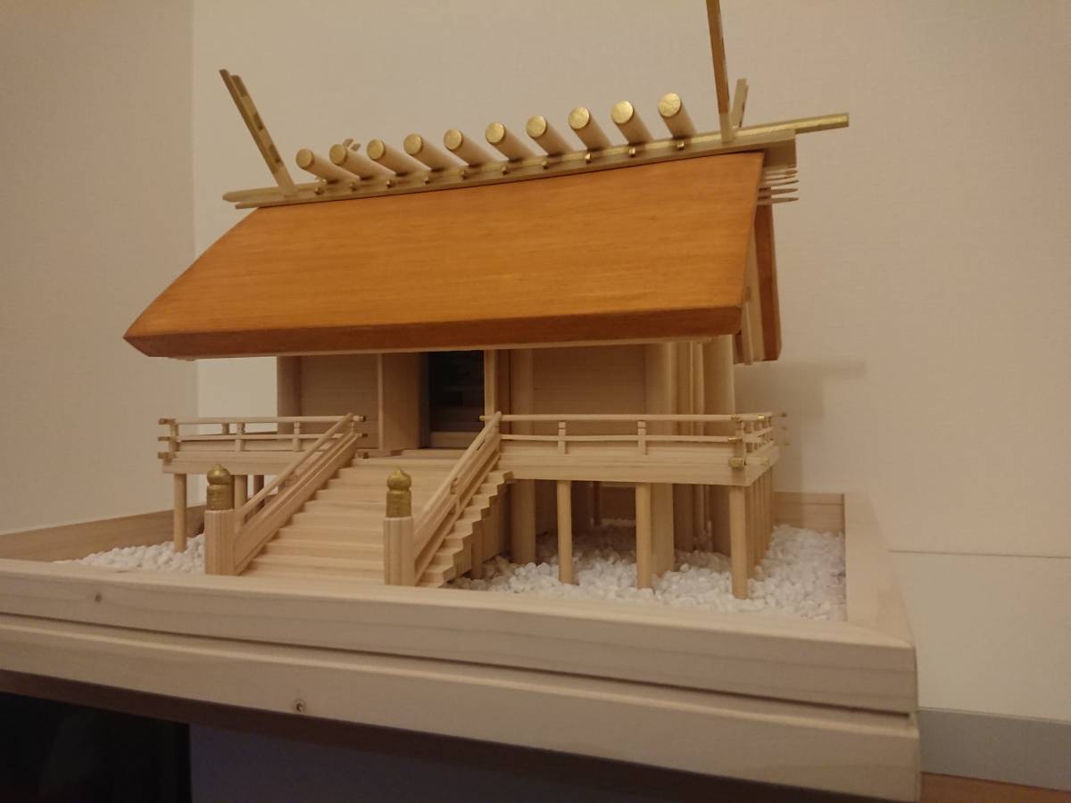 手作り神明造り神社(模型)匠の技 神社仏閣 木製 桐 手作り神明造り神社(模型)匠の技 神社仏閣 木製 桐