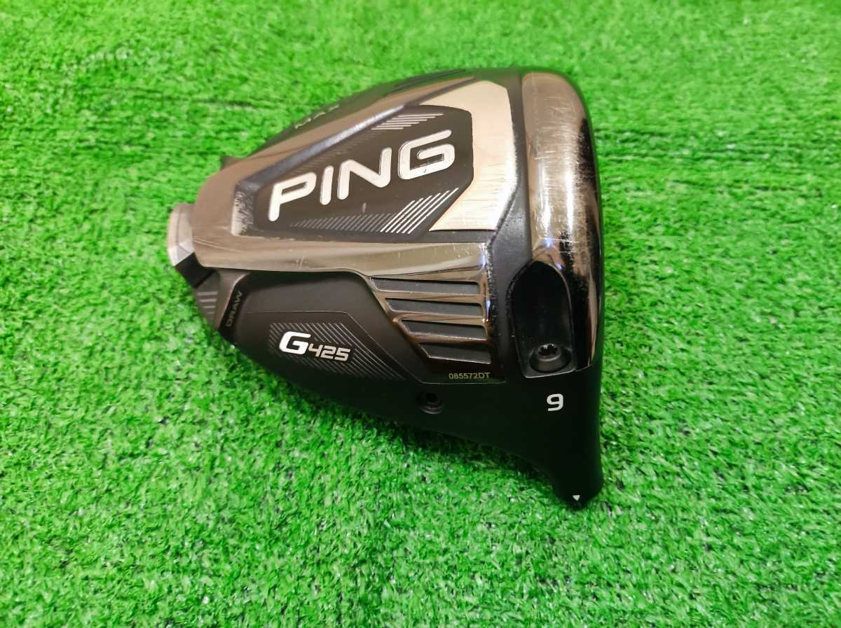 ★中古美品/PING ピン G425 MAX ドライバー ヘッド/ロフト 9/純正ヘッドカバー/レンチ_画像3