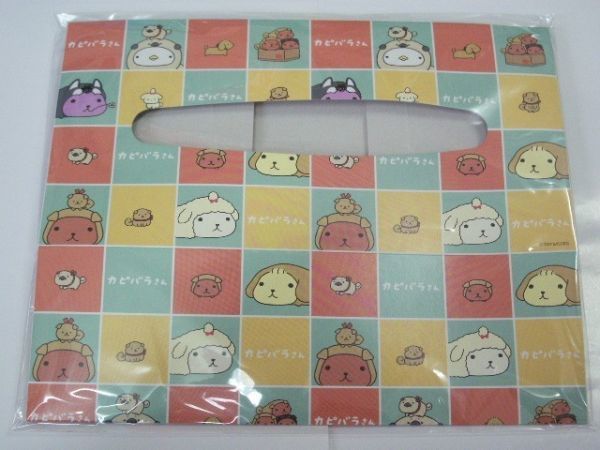  Lotte rear lucky bag 2018* Kapibara-san * blanket Coaster 3 sheets tissue case paper bag 