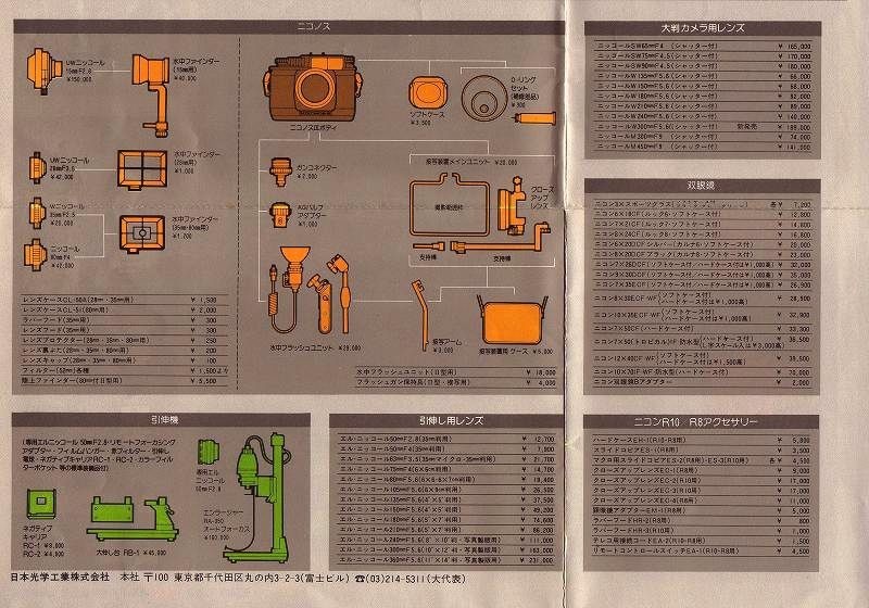 Nikon ニコン Chart(価格表/1979.3) のカタログ (中古美品)_画像2