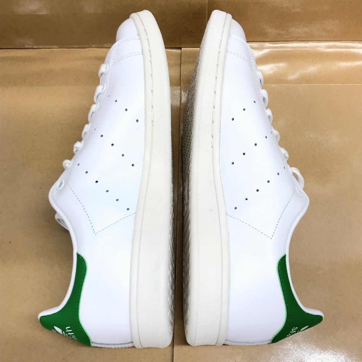 【新品未使用】 28.5cm US10.5 adidas STAN SMITH ftwrwhite/corewhite m20324 アディダス スタンスミス ホワイト グリーン H76742_画像5