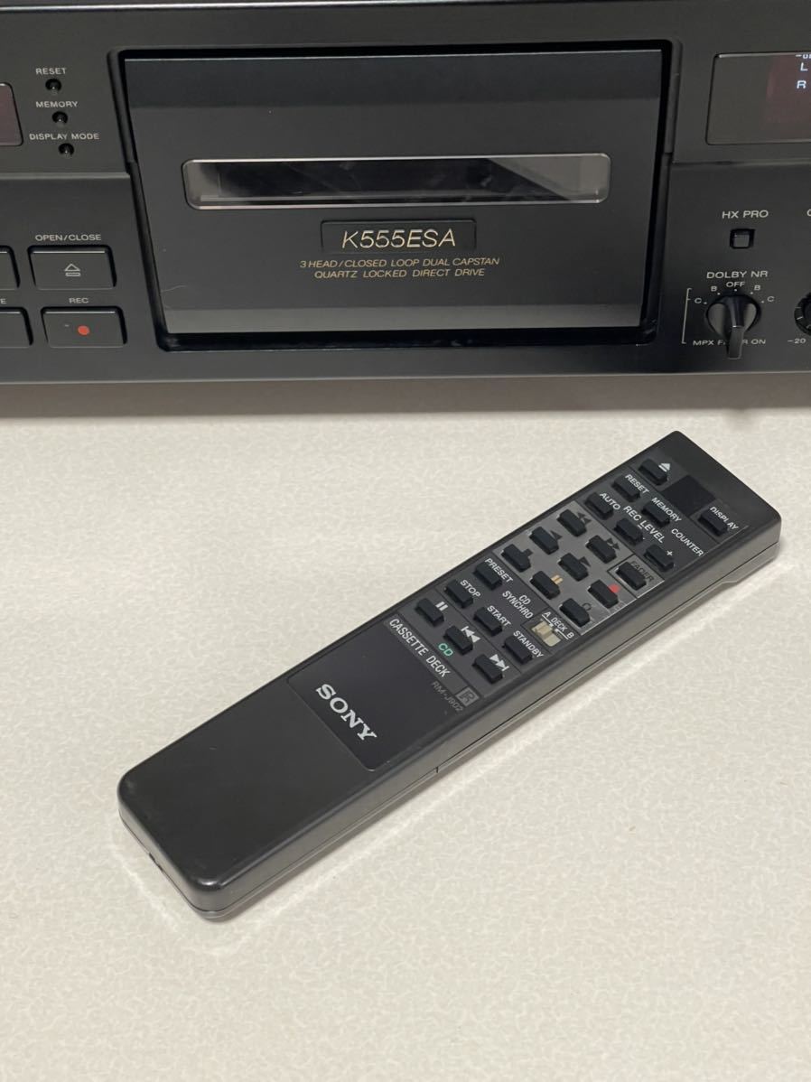 SONY TC-K555ESA 3ヘッドカセットデッキ リモコン付き | provinteccr.com